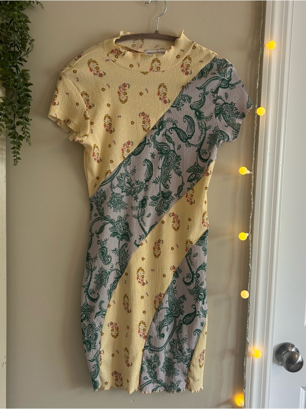 Urban Outfitters Paisley Asymmetrical Dress Size M
